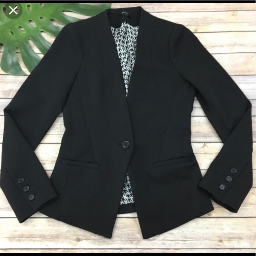 41 Hawthorn for Stitch Fix Black One Button Blazer